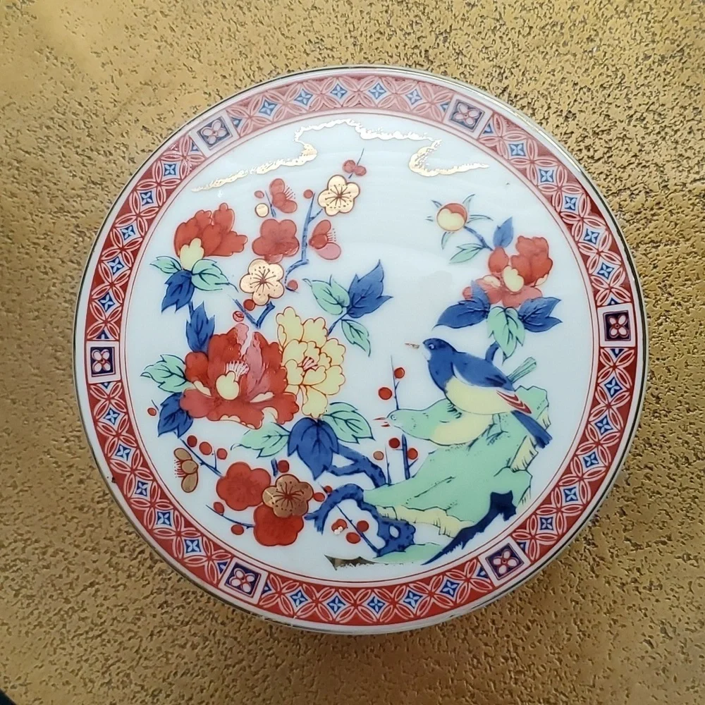 Imari Style Porcelain Trinket Box